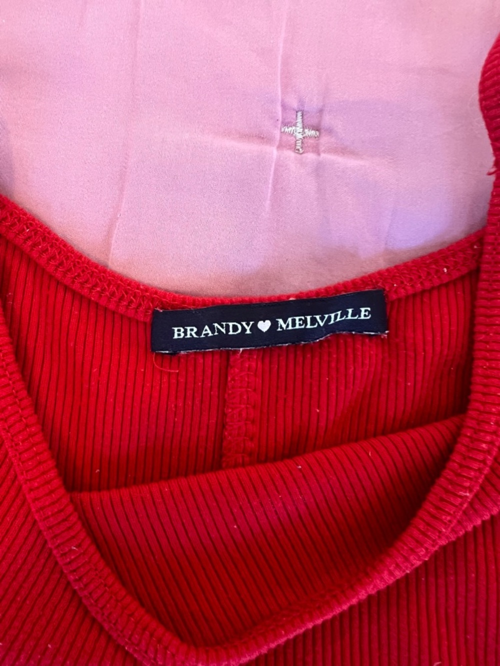 Brandy Melville perfect red tank top - Picture 3 of 3